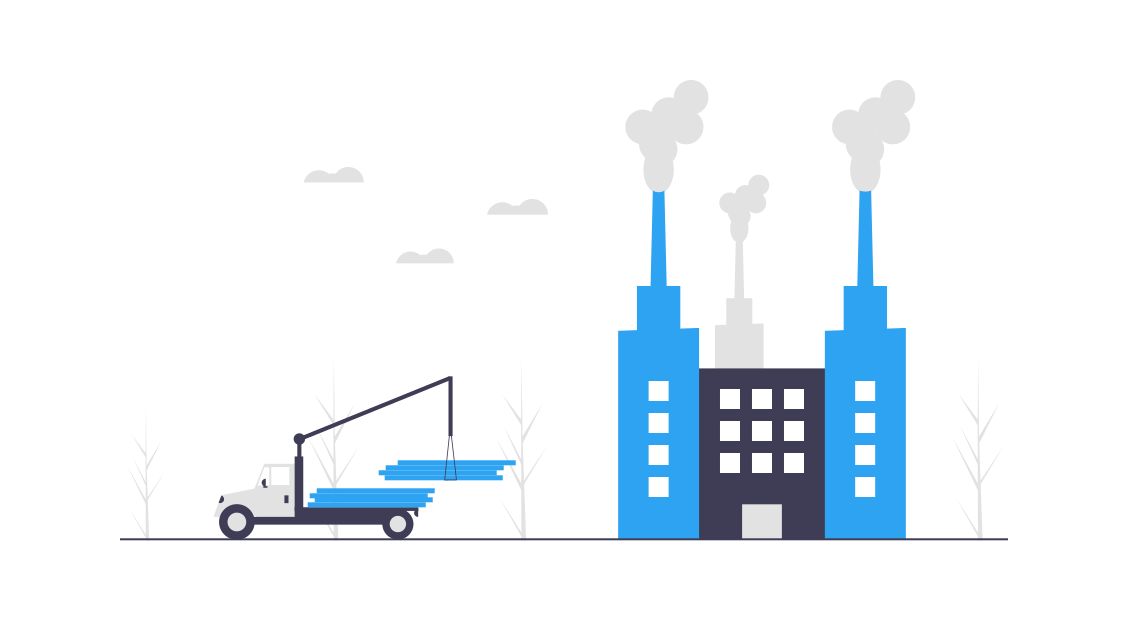 Truck unloading inventory ordered by manufacturing maintenance software cmms