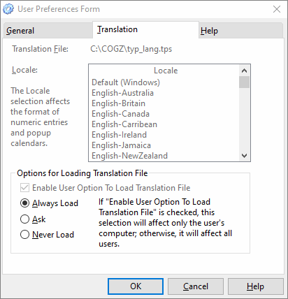 preventive maintenance software user preferences form translation