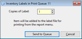 preventive maintenance software inventory labels print queue