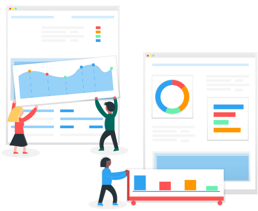 People performing maintenance using software for maintenance management