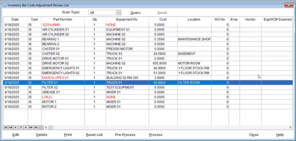 HT 330 Adj List